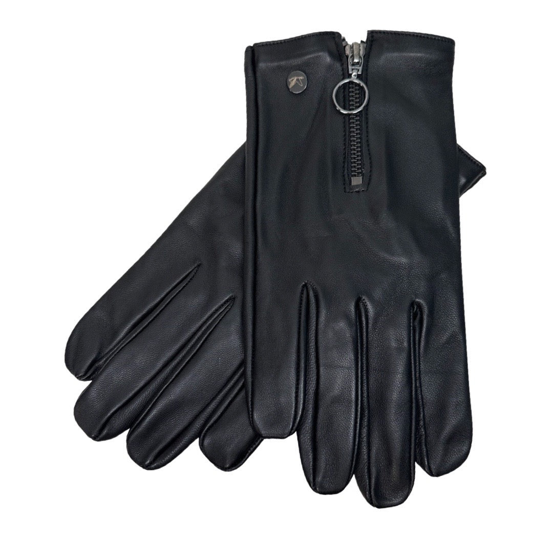 Kashani Black Lambskin Leather Gloves - Dudes Boutique