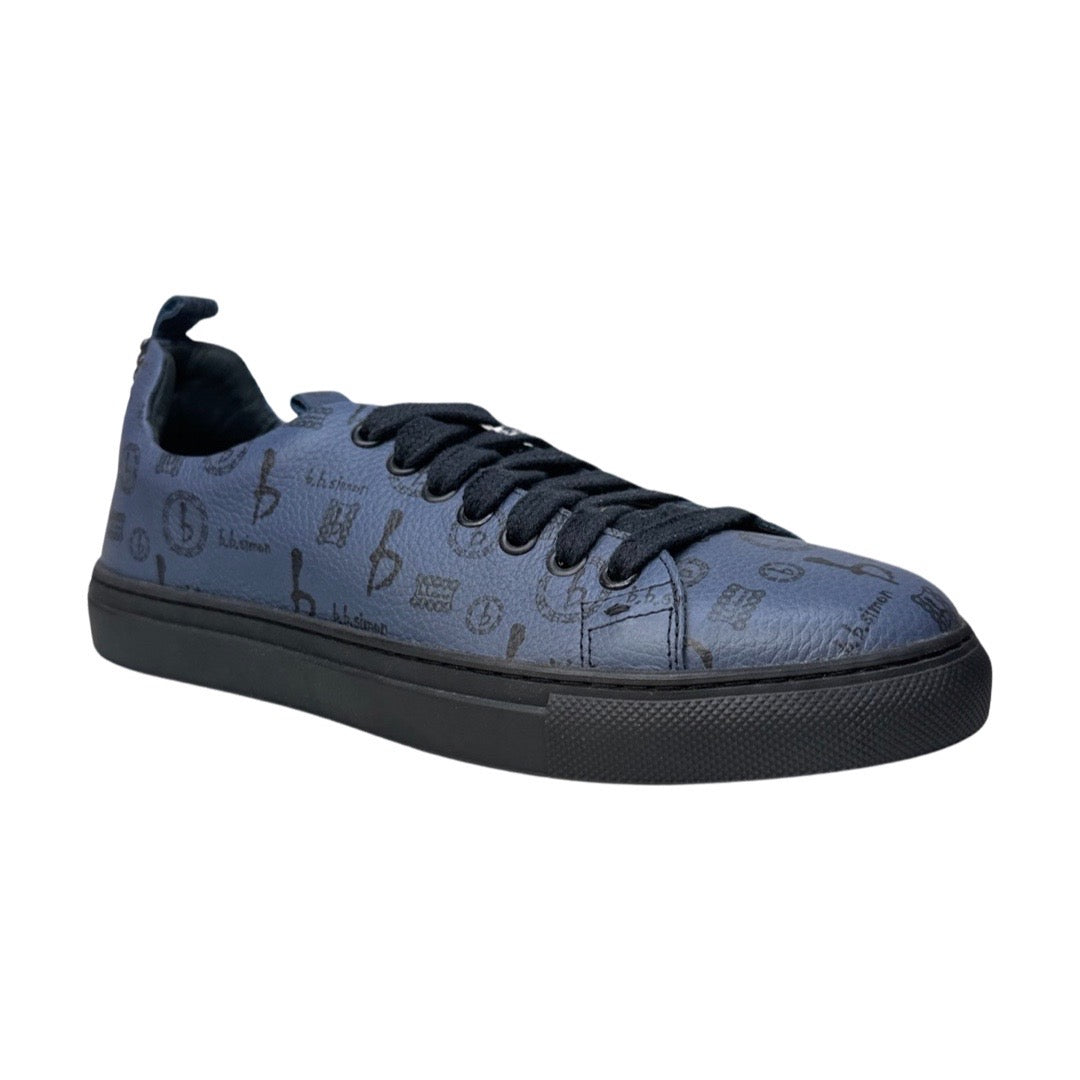 b.b. Simon BB Pattern Shoes - Navy/Black - Dudes Boutique