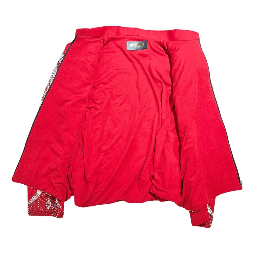 Kashani Red Silver Kingdom Hyper Crystal Jacket - Dudes Boutique