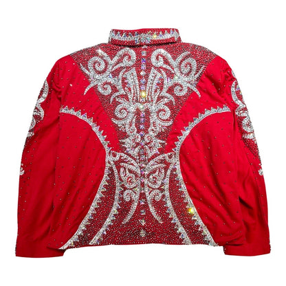 Kashani Red Silver Kingdom Hyper Crystal Jacket - Dudes Boutique