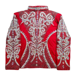 Kashani Red Silver Kingdom Hyper Crystal Jacket - Dudes Boutique