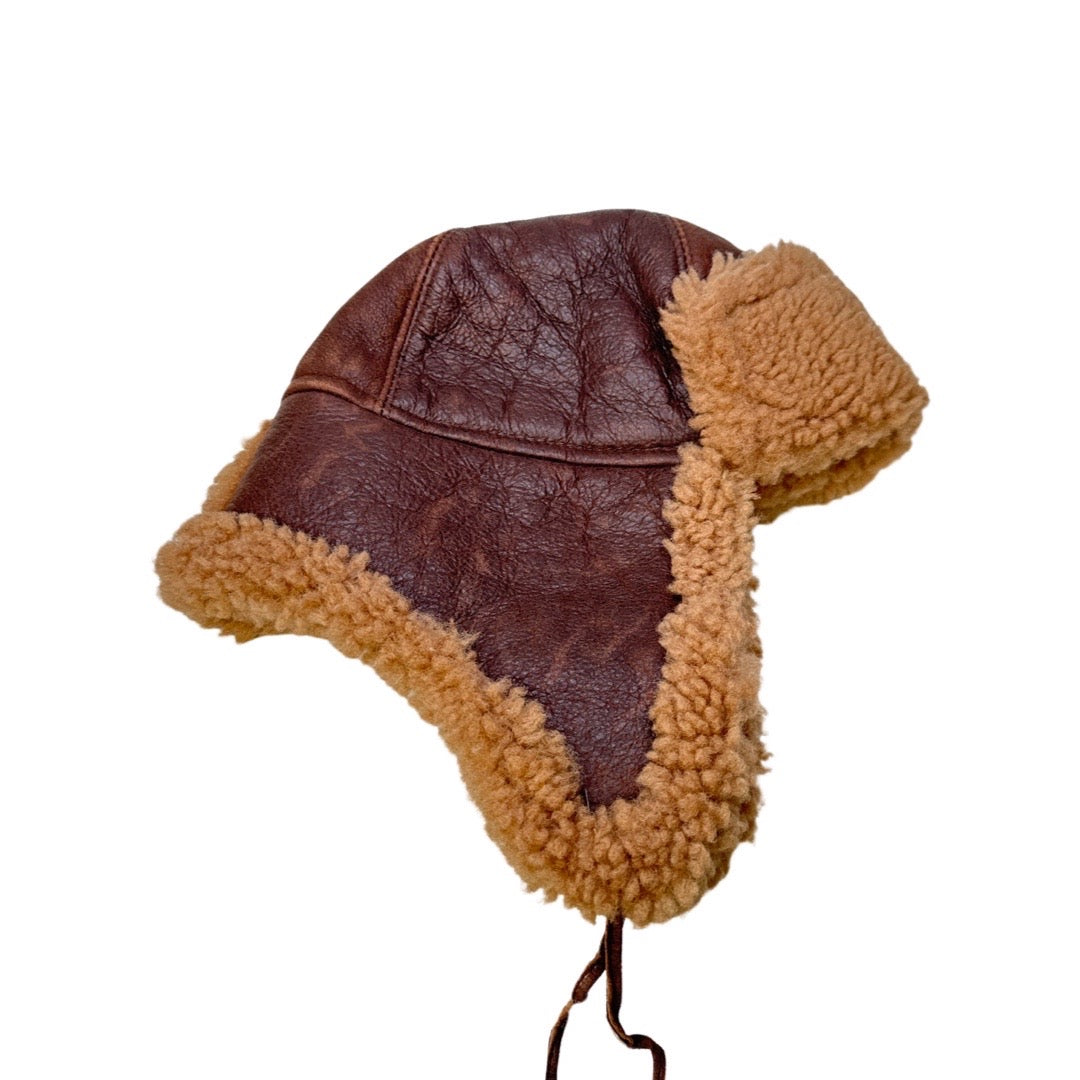 Kashani Chocolate Brown Shearling Aviator Hat - Dudes Boutique
