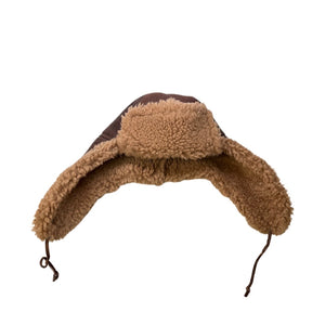 Kashani Chocolate Brown Shearling Aviator Hat - Dudes Boutique