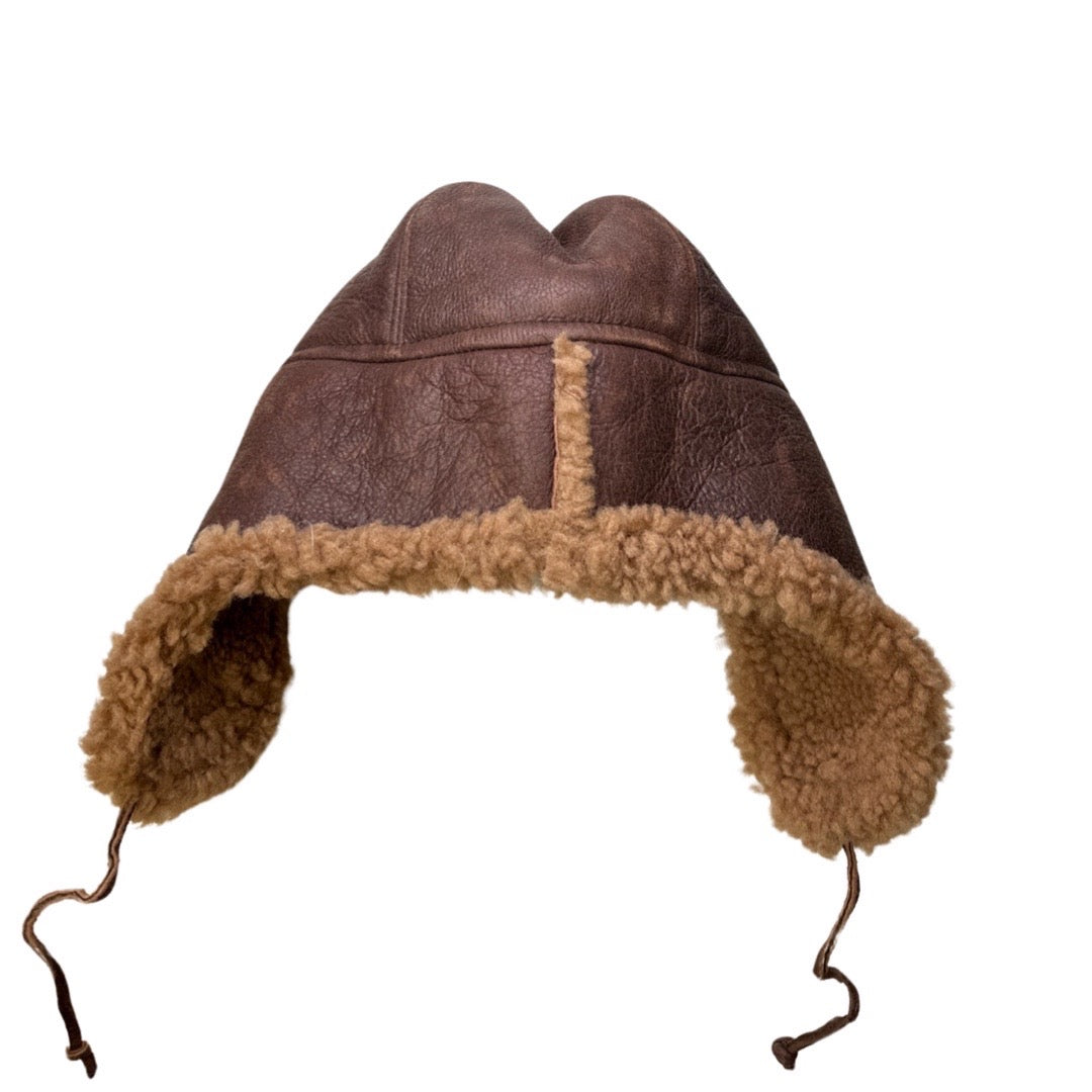 Kashani Chocolate Brown Shearling Aviator Hat - Dudes Boutique