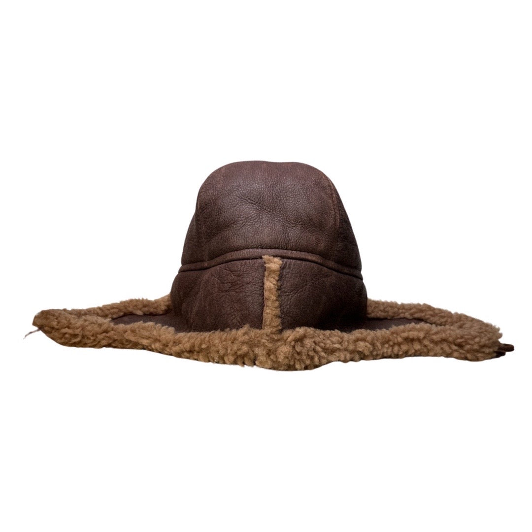 Kashani Chocolate Brown Shearling Aviator Hat - Dudes Boutique