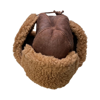 Kashani Chocolate Brown Shearling Aviator Hat - Dudes Boutique