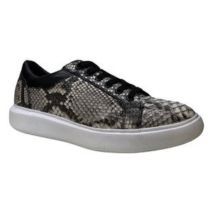 Los Altos Natural Python Low Top Sneakers - Dudes Boutique