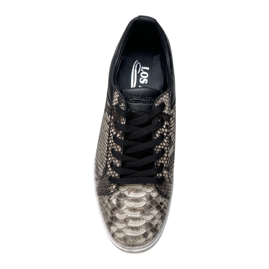 Los Altos Natural Python Low Top Sneakers - Dudes Boutique