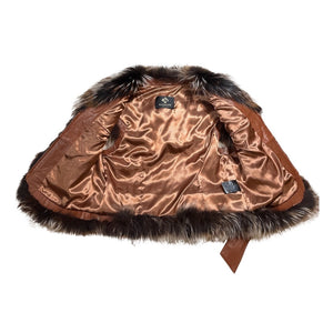 Kashani Ladies Brown Fox Fur Vest - Dudes Boutique