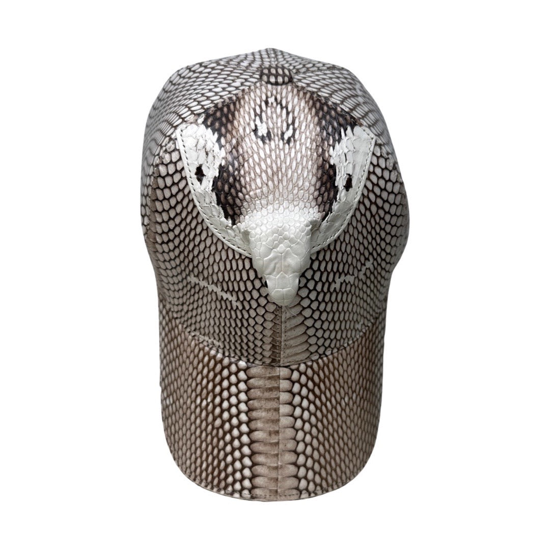 Kashani All Over Natural Cobra Head Baseball Hat - Dudes Boutique