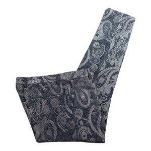 Barabas Black Paisley High End Dress Pants - Dudes Boutique