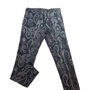 Barabas Black Paisley High End Dress Pants - Dudes Boutique