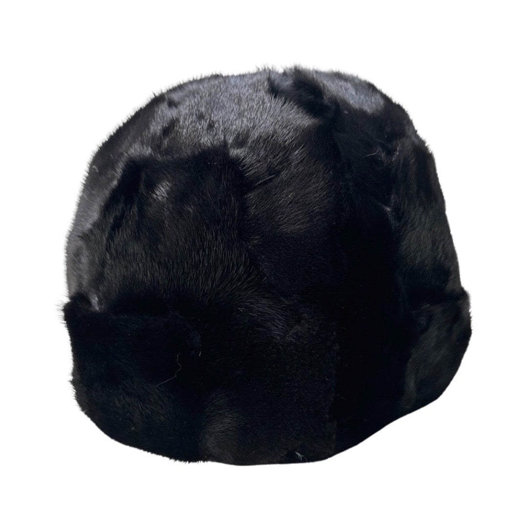 Kashani Black Diamond Cut Mink Baseball Hat - Dudes Boutique