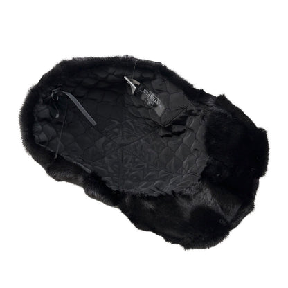Kashani Black Diamond Cut Mink Baseball Hat - Dudes Boutique