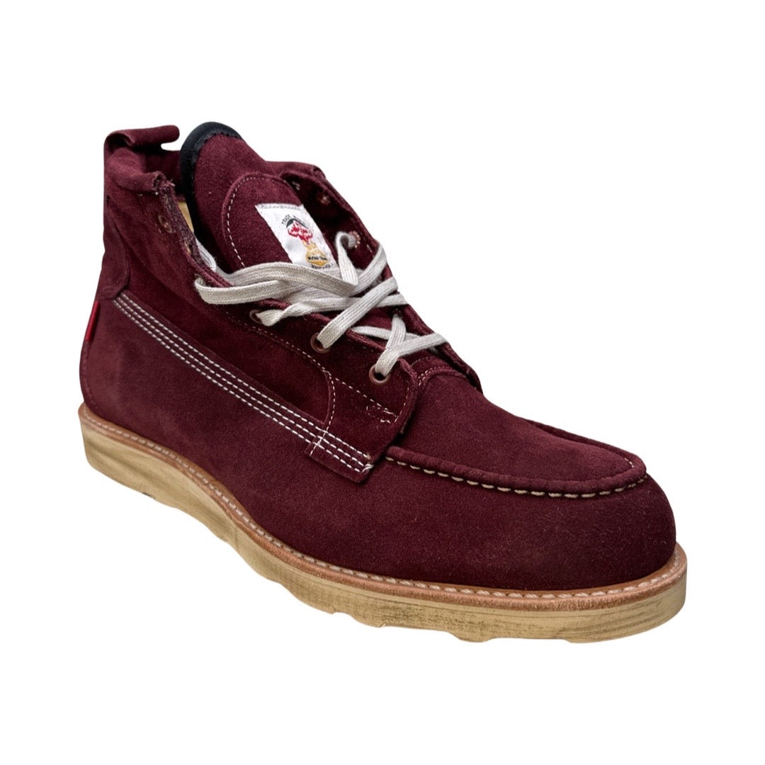 Gorilla USA Burgundy Suede Leather Trekker Boot - Dudes Boutique