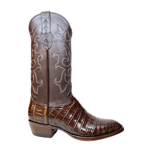 Safari Brown Baby Nile Crocodile Belly Cowboy Boots - Dudes Boutique