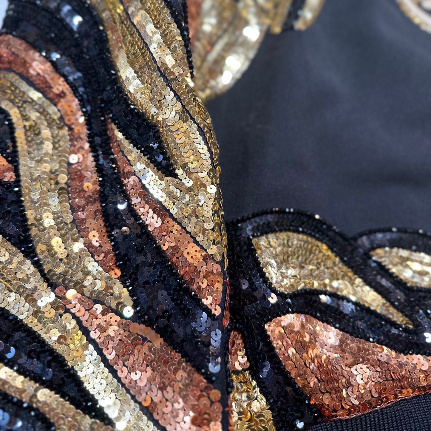 Kashani Hyper 3tone Gold Sequin Tiger Bomber Jacket - Dudes Boutique