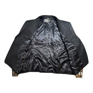 Kashani Black Gold Hyper Stitch Crystal Blazer - Dudes Boutique