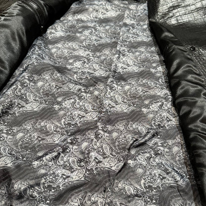Kashani Black Embossed Alligator Lambskin Leather Trench Coat - Dudes Boutique