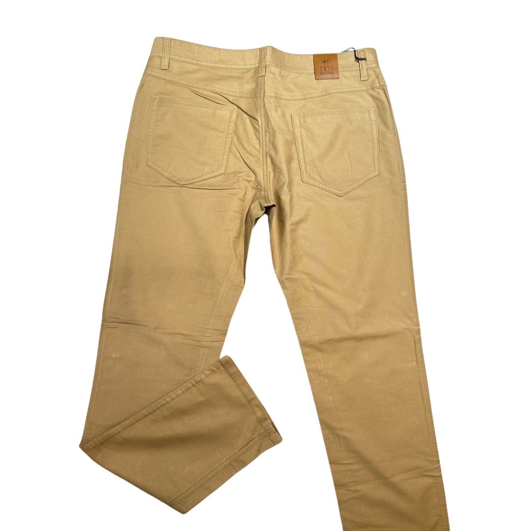 Enzo Alpha 360 Khaki High-end Pants - Dudes Boutique