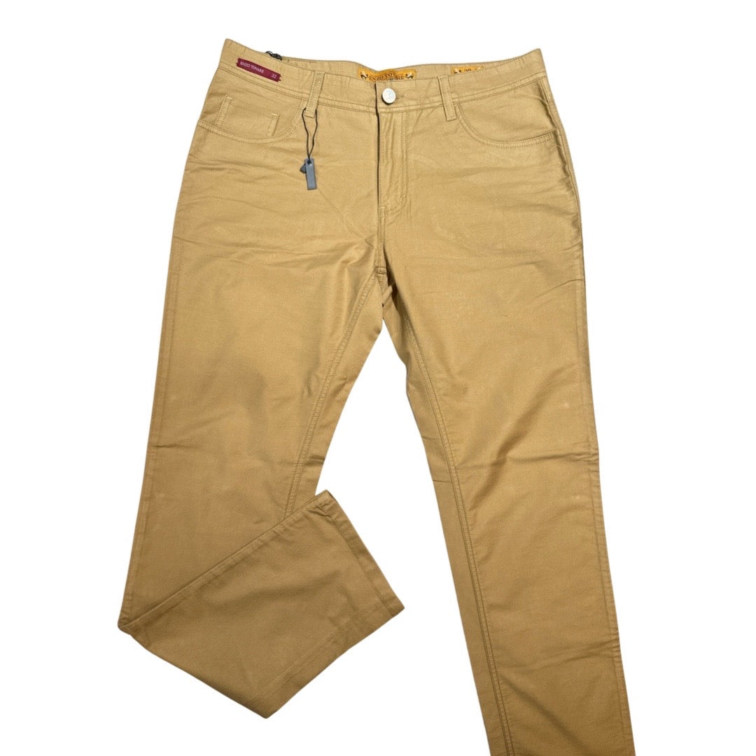 Enzo Alpha 360 Khaki High-end Pants - Dudes Boutique