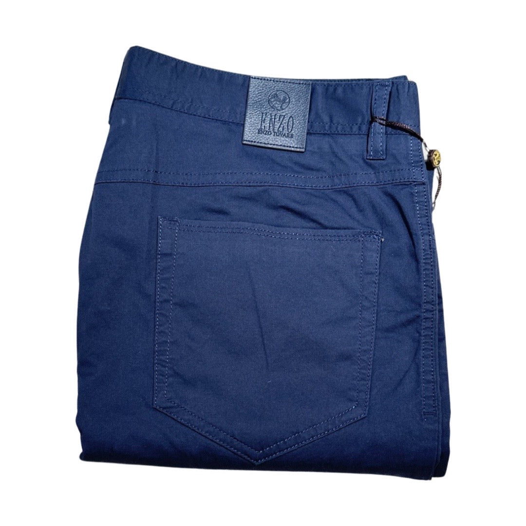 Enzo Alpha 370 Navy Blue High-end Pants - Dudes Boutique