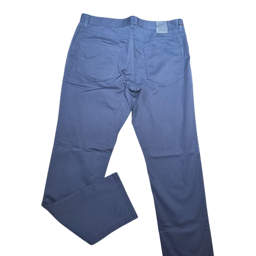 Enzo Alpha 370 Navy Blue High-end Pants - Dudes Boutique