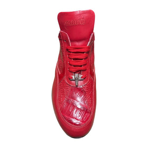 Mauri M770 Red Crocodile Black Sole Sneakers - Dudes Boutique