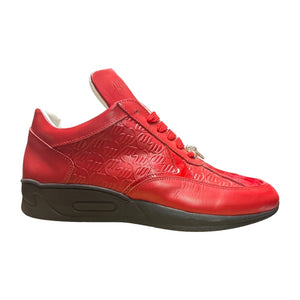 Mauri M770 Red Crocodile Black Sole Sneakers - Dudes Boutique