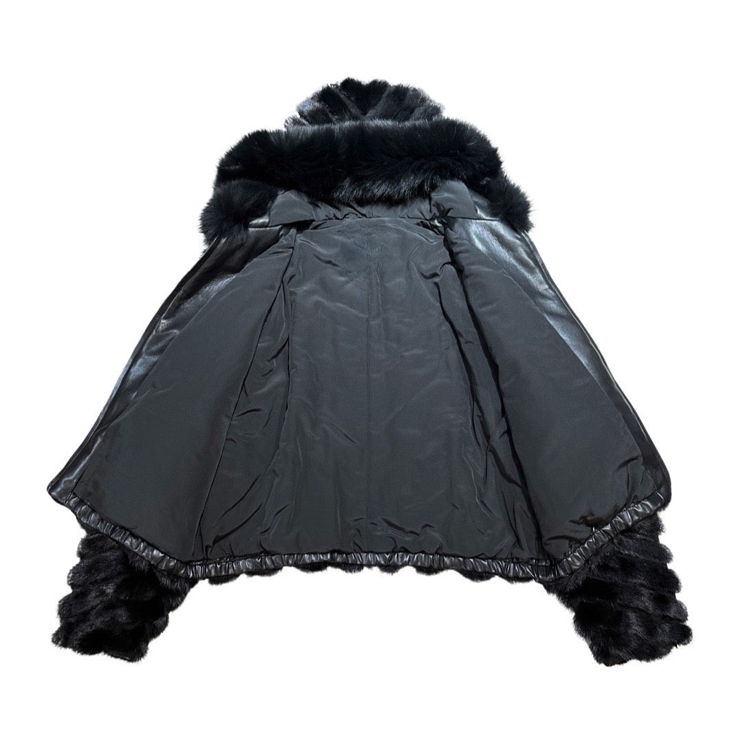 Kashani Women's Black Mink Tail Fur Coat – Dudes Boutique