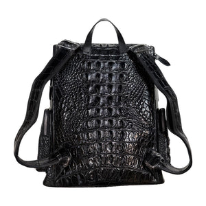 Kashani Black All Over Hornback Alligator Tail Backpack - Dudes Boutique