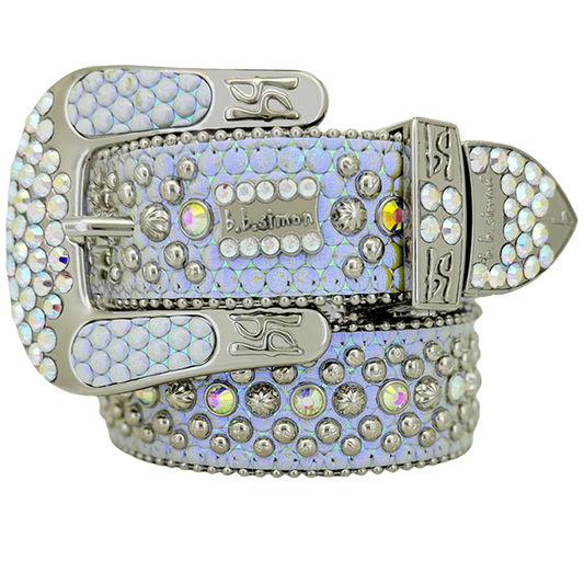 b.b. Simon Double b Trojan AB Pearl Crystal Belt