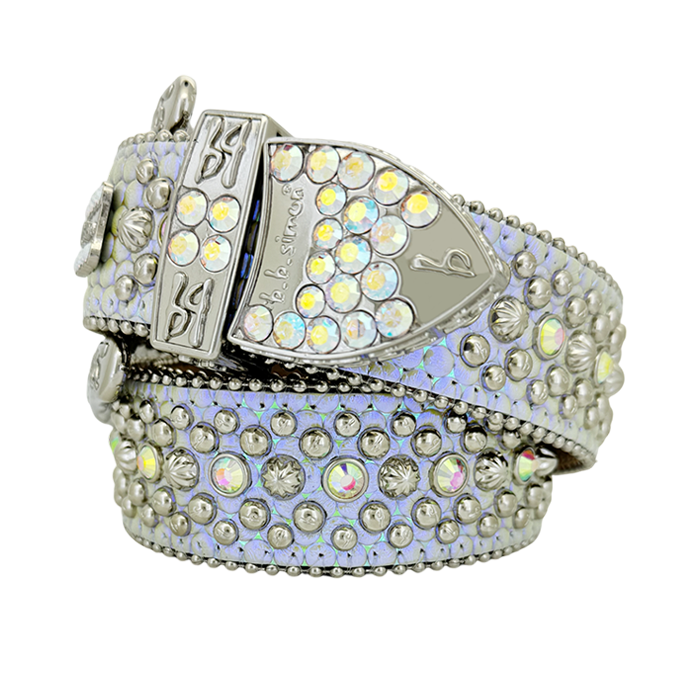 b.b. Simon Double b Trojan AB Pearl Crystal Belt