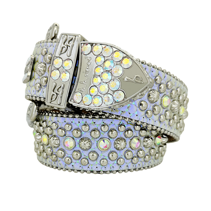 b.b. Simon Double b Trojan AB Pearl Crystal Belt