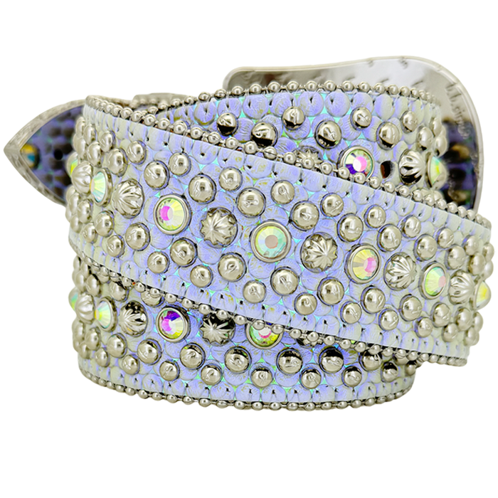 b.b. Simon Double b Trojan AB Pearl Crystal Belt