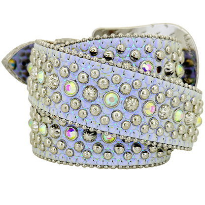 b.b. Simon Double b Trojan AB Pearl Crystal Belt