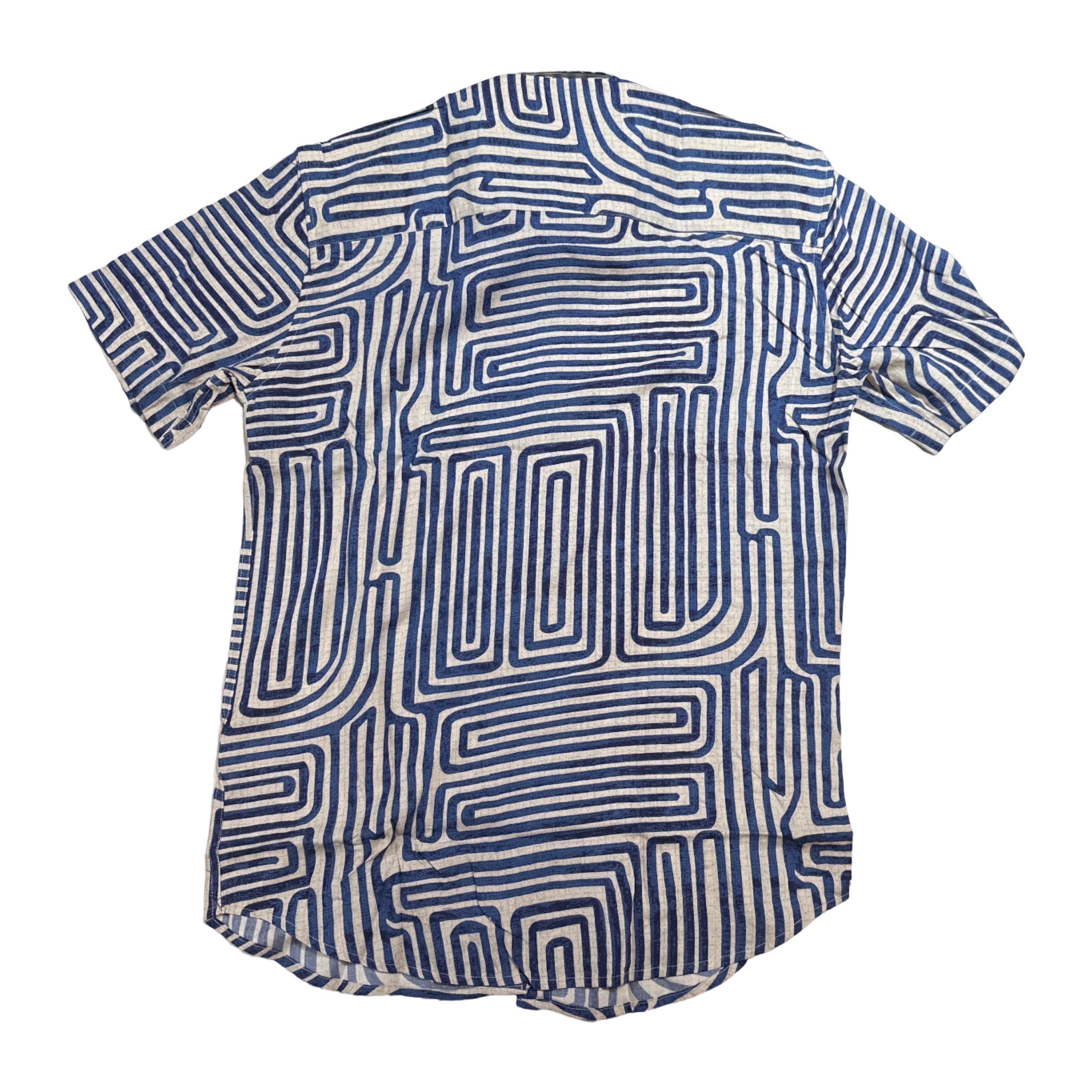 Johnny Q J 135-S Navy Button Up Shirt - Dudes Boutique