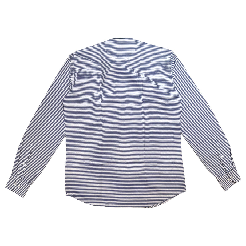 Johnny Q JQ 1008-D White/Blue Button Up Shirt - Dudes Boutique