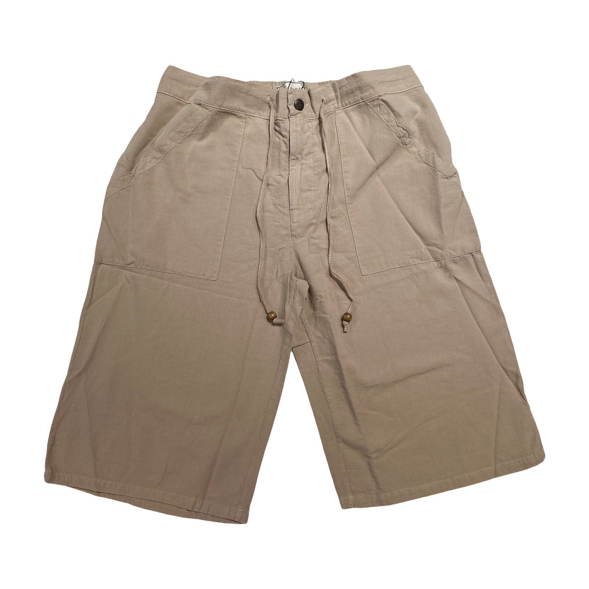 Seaspice Beige Double Pocket Peruvian Cotton Shorts
