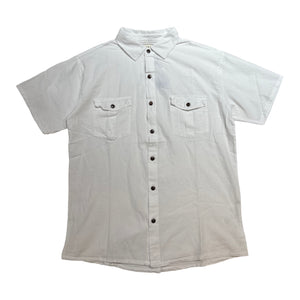 Seaspice White Double Pocket Peruvian Cotton Short Sleeve Shirt - Dudes Boutique