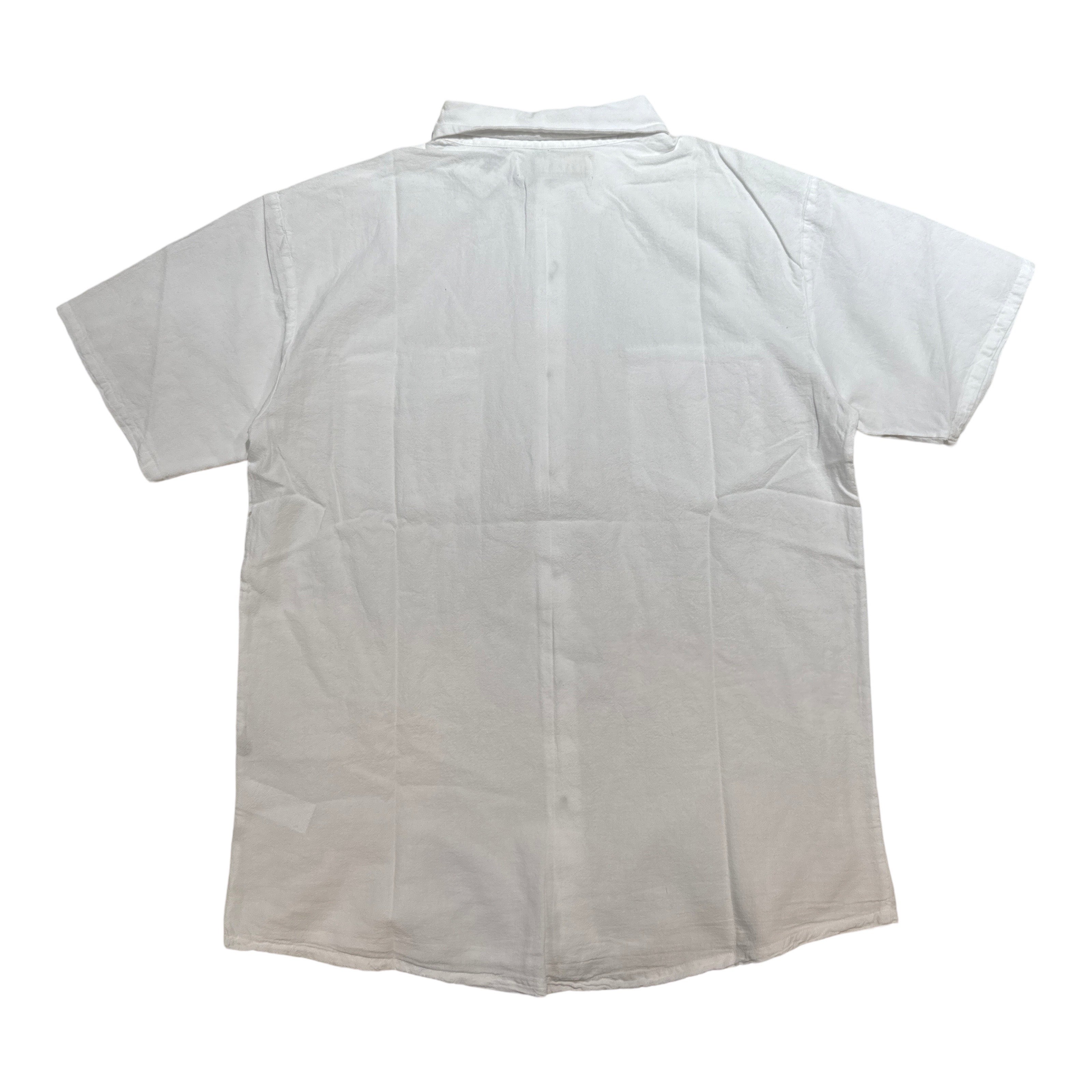 Seaspice White Double Pocket Peruvian Cotton Short Sleeve Shirt - Dudes Boutique