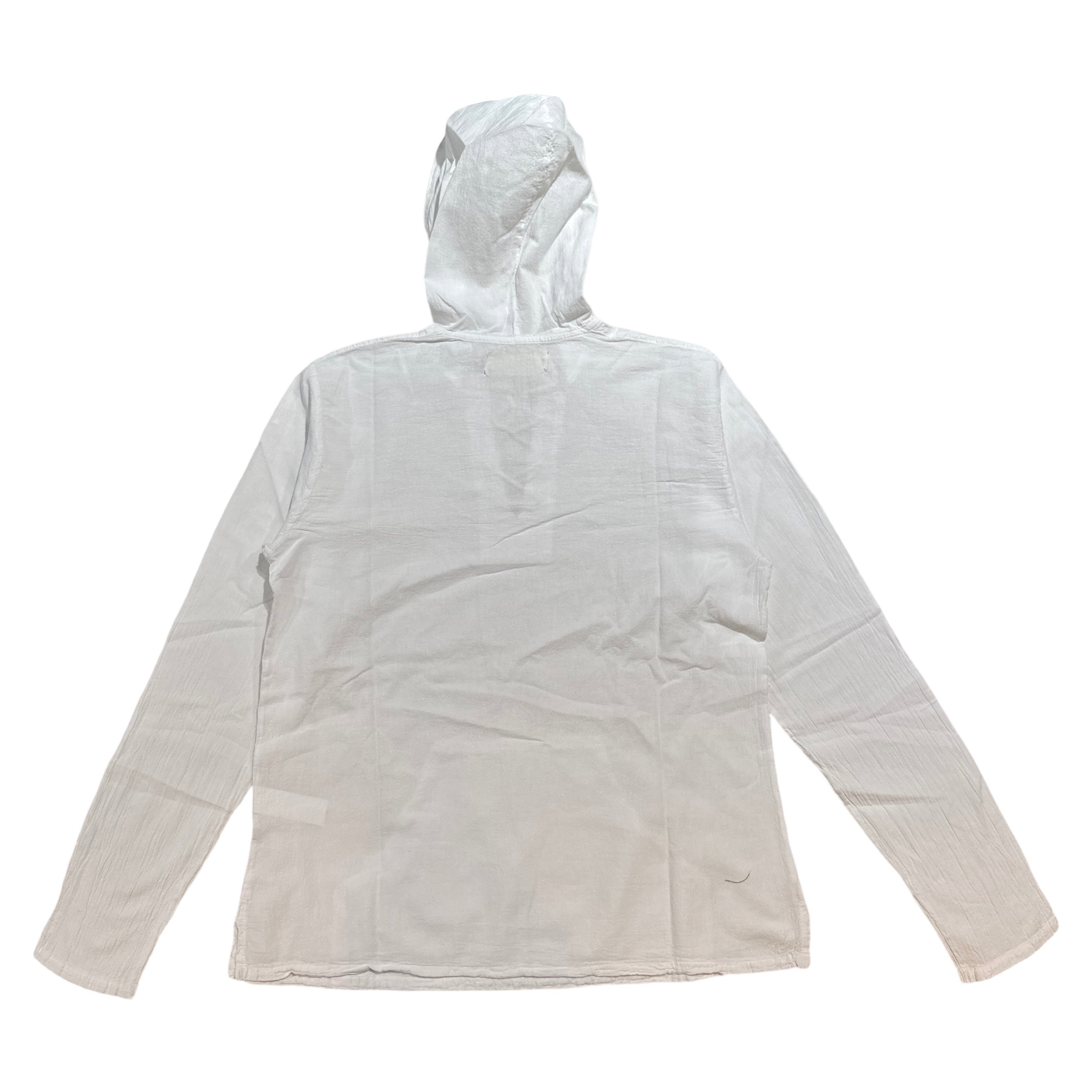 Seaspice White Boho Peruvian Cotton Hoodie - Dudes Boutique