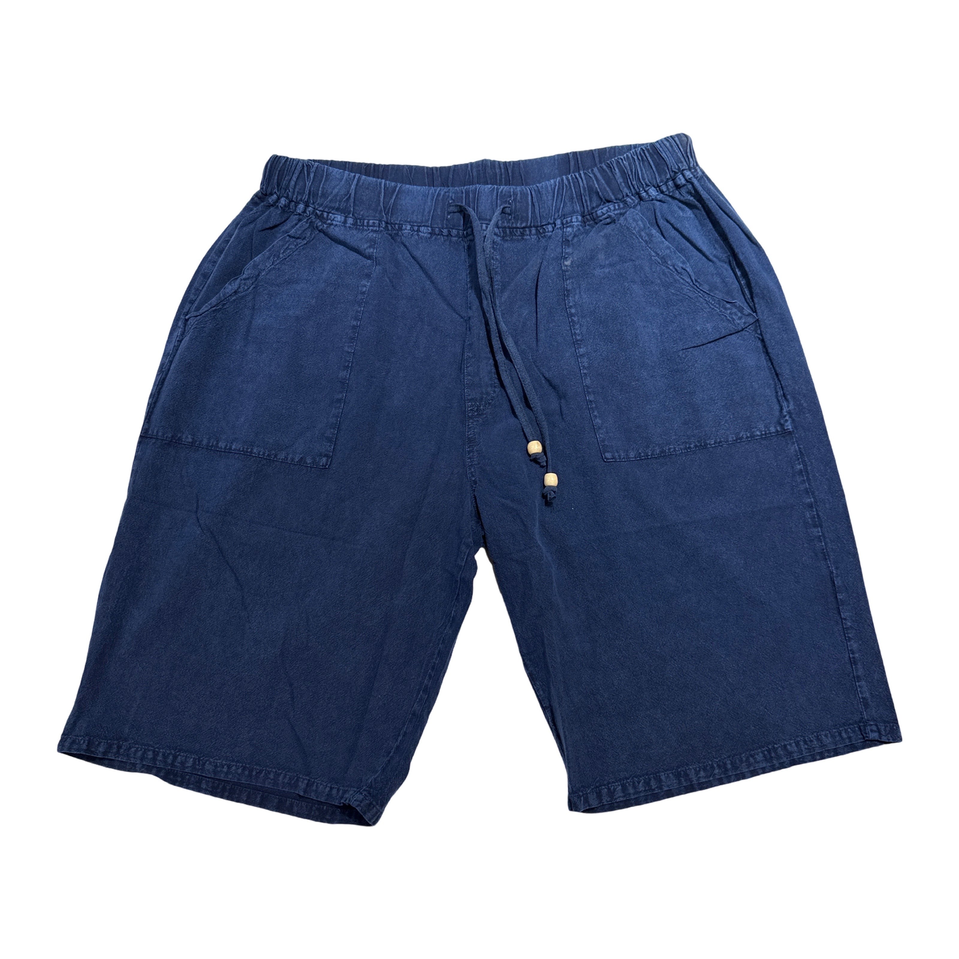 Seaspice Navy Double Pocket Peruvian Cotton Shorts - Dudes Boutique