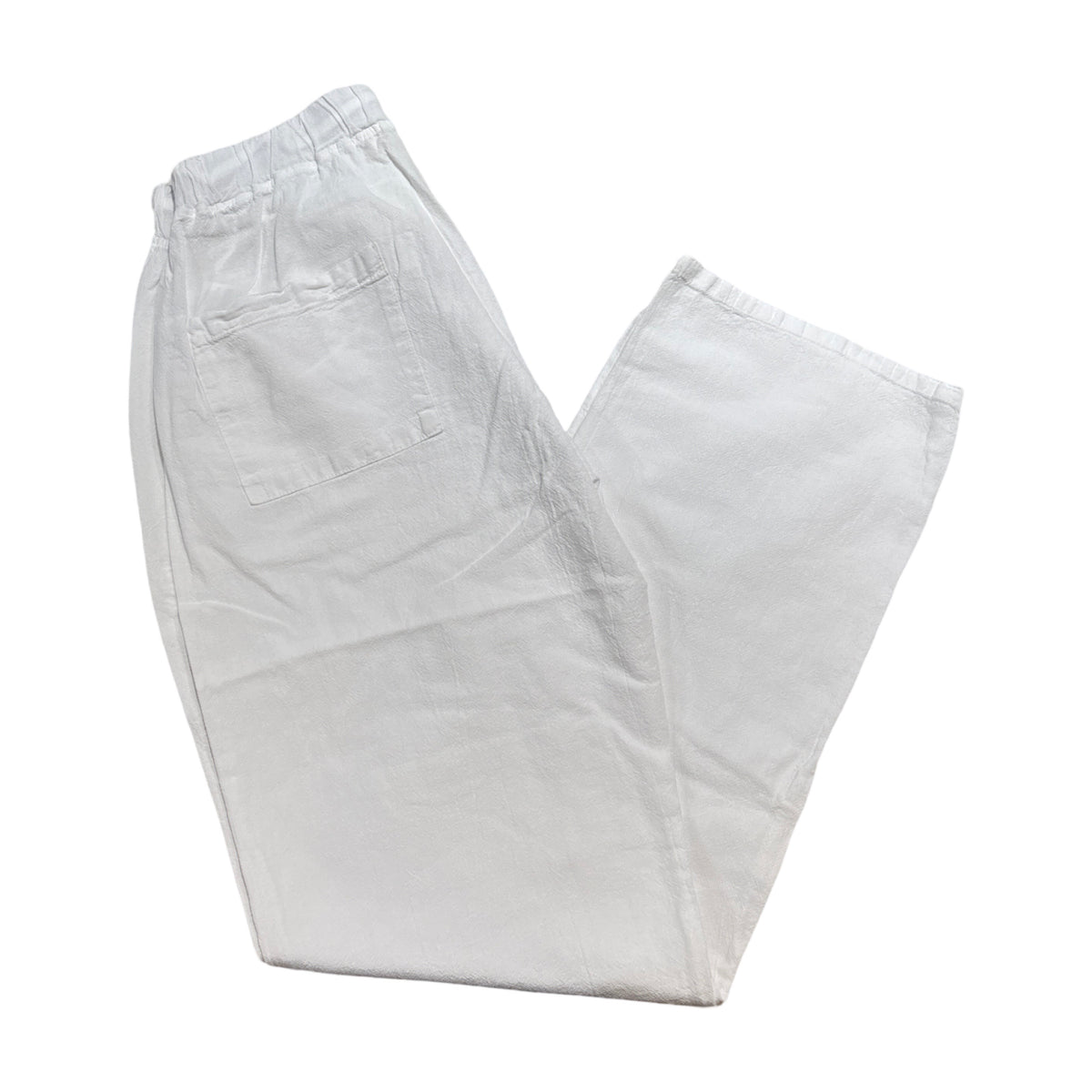Seaspice White Double Pocket Peruvian Cotton Pants