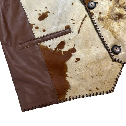 Kashani Natural Cavallino Pony Hair Hand Woven Vest - Dudes Boutique