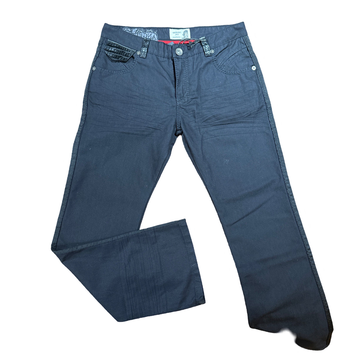 Kashani x Angelino Jeans w/ Black Alligator Pockets - Dudes Boutique