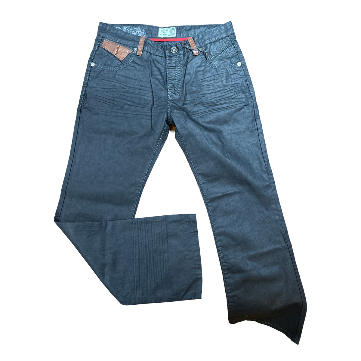 Kashani x Angelino Jeans w/ Brown Alligator Tail Pockets - Dudes Boutique