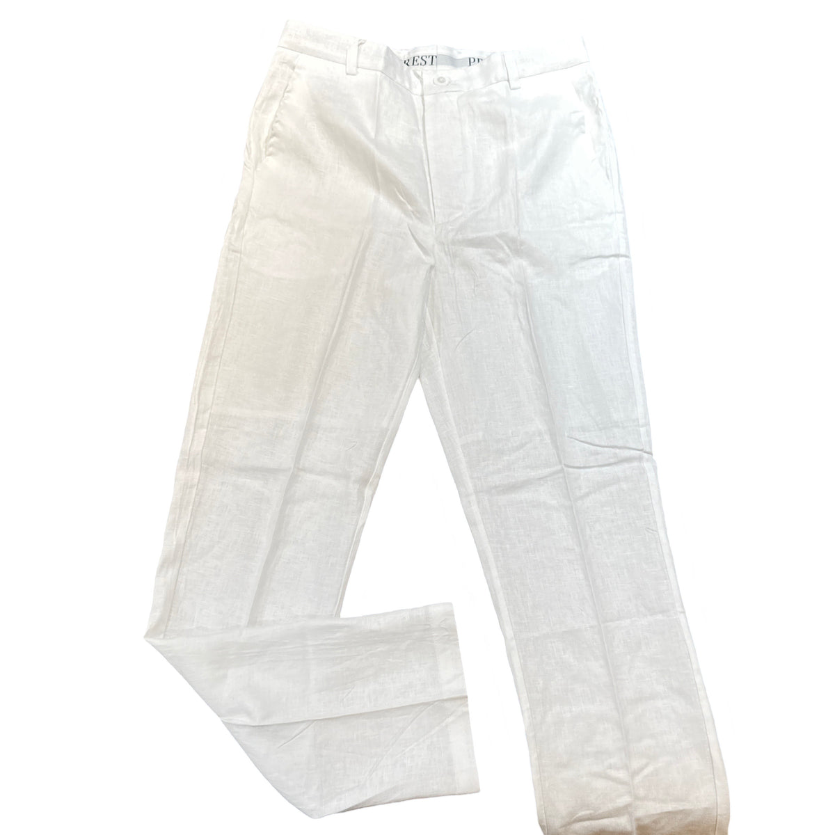 Prestige White Luxury Linen Pants - Dudes Boutique
