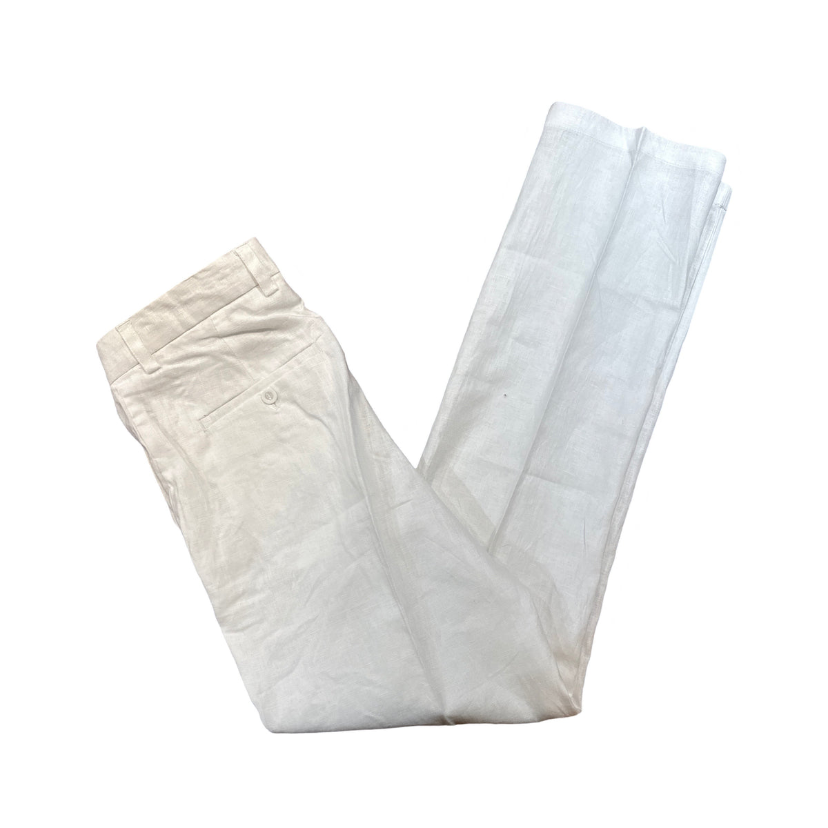 Prestige White Luxury Linen Pants - Dudes Boutique