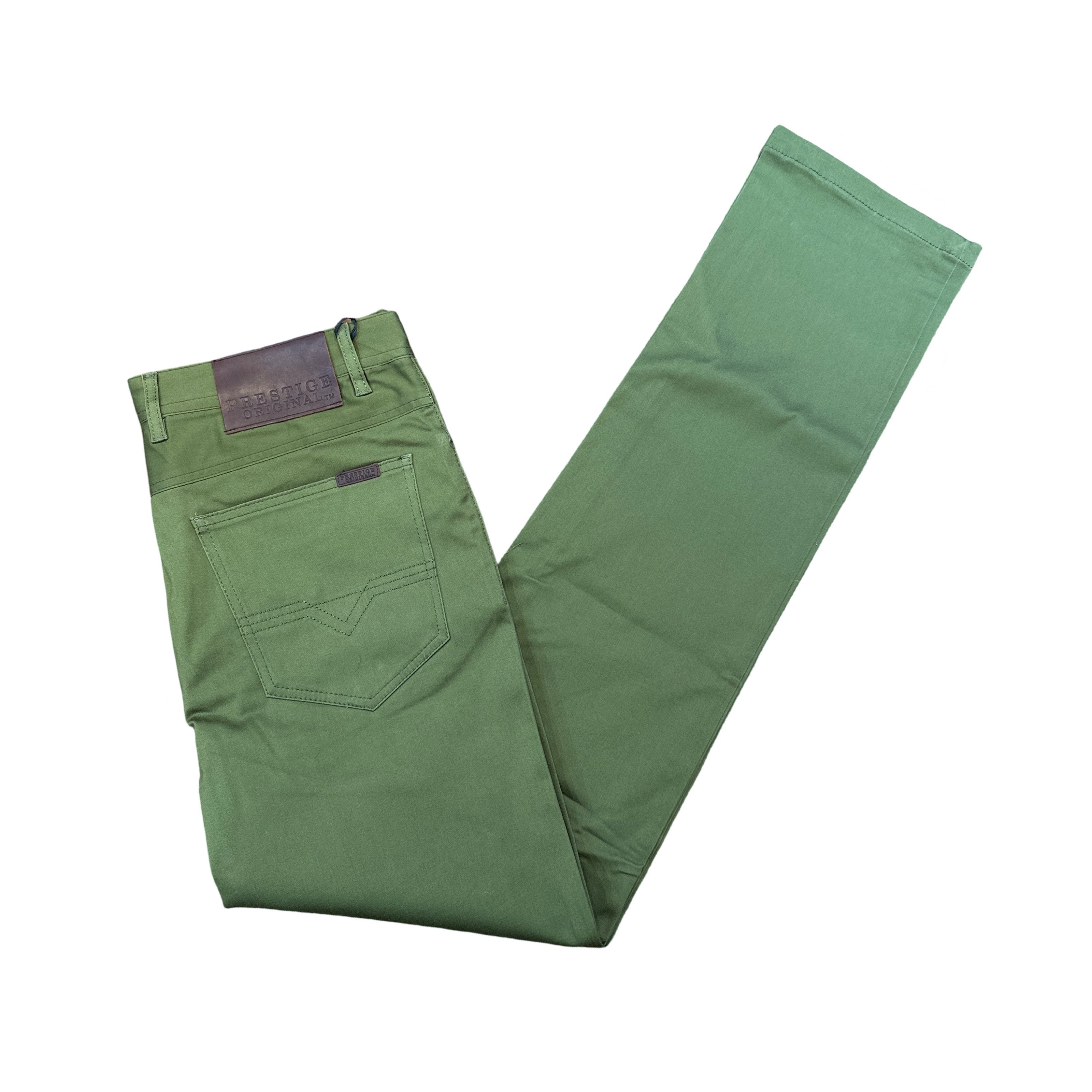 Prestige Men's Olive High-end Pants - Dudes Boutique